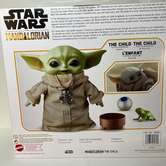 Star Wars Grogru (Baby Yoda) from the Mandalorian with 4 Accessories - Picture 3 of 5